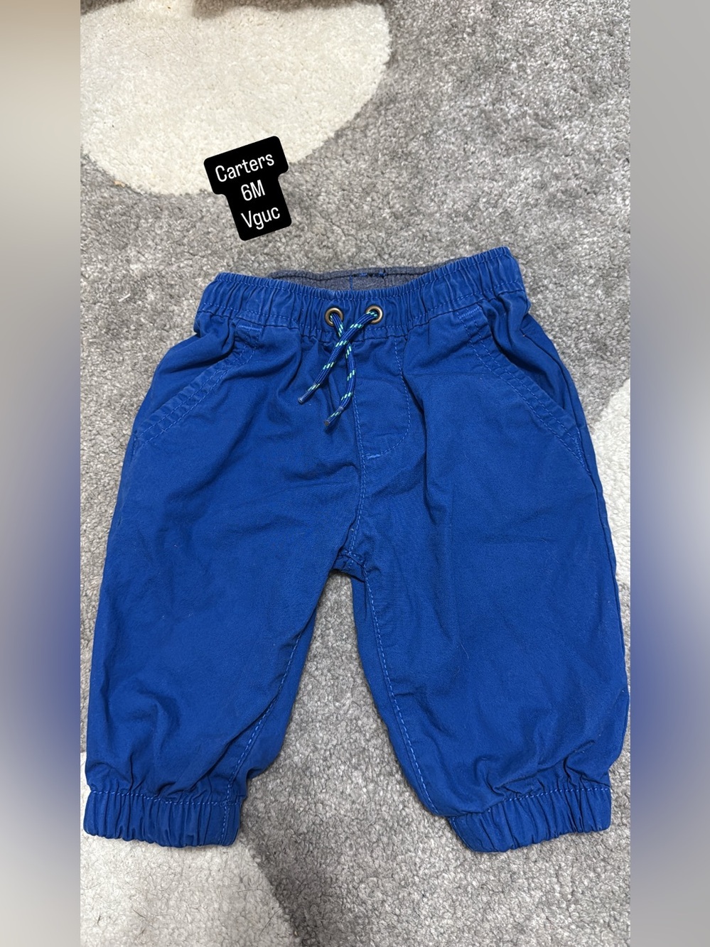 Carter's Bright Blue Baby Jogger Pants